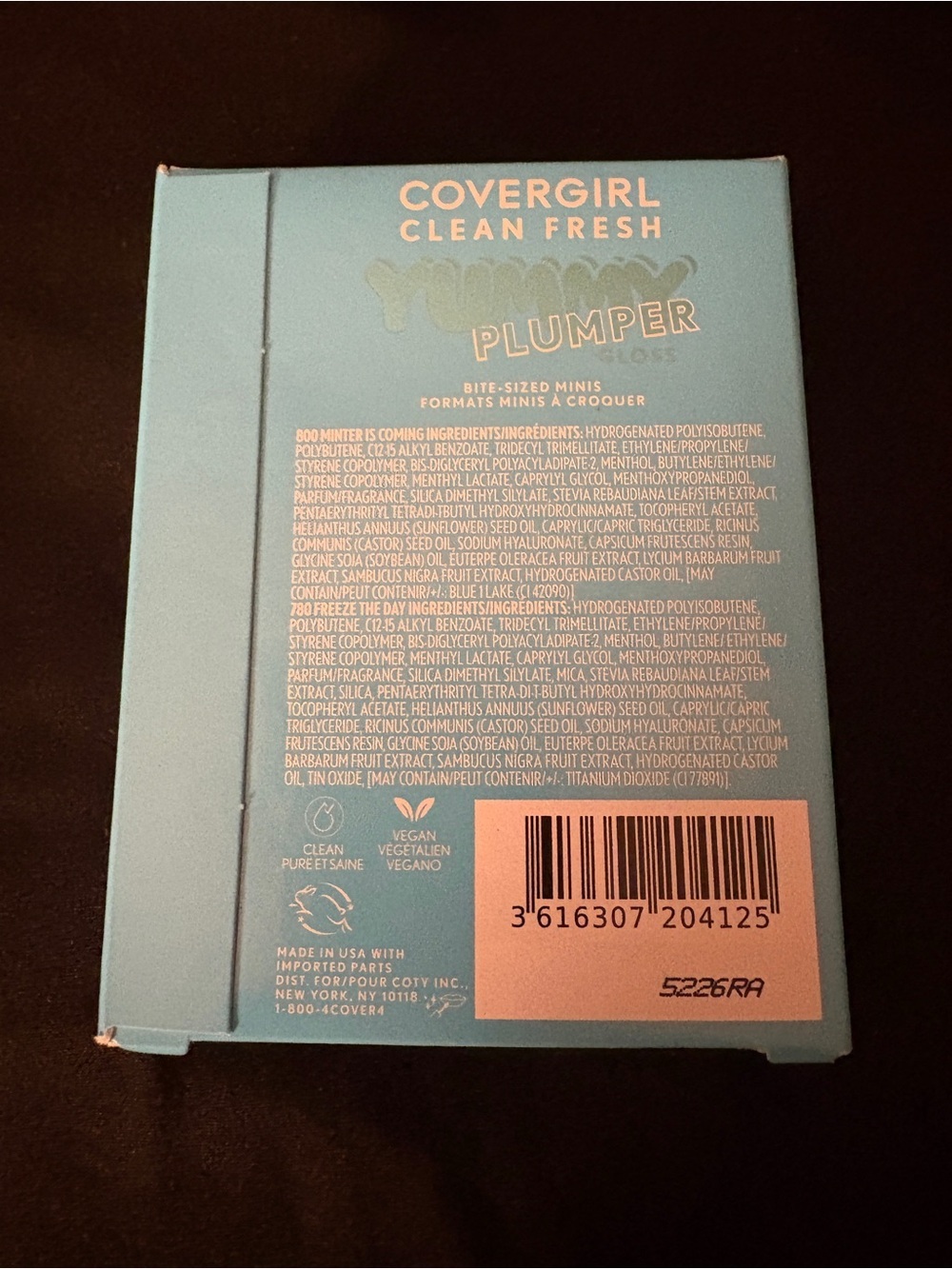 COVERGIRL Yummy Bites Plumper Gloss Duo Freeze Day Minter NIB - Picture 3 of 6